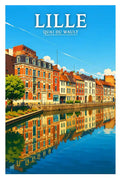 Affiche - Lille - Quai du Wault - affiche lille