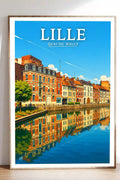 Affiche - Lille - Quai du Wault - affiche lille