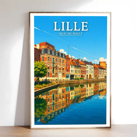 Affiche - Lille - Quai du Wault - affiche lille