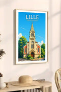 Affiche - Lille - Temple Protestant - affiche lille