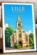 Affiche - Lille - Temple Protestant - affiche lille
