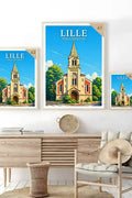 Affiche - Lille - Temple Protestant - affiche lille