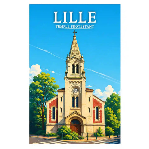 Affiche - Lille - Temple Protestant
