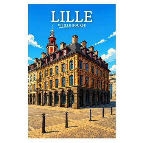 Affiche - Lille - Vieille Bourse