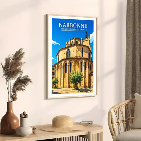Affiche - Narbonne - Basilique Saint-Paul-Serge