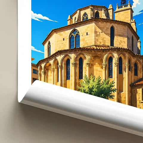 Affiche - Narbonne - Basilique Saint-Paul-Serge