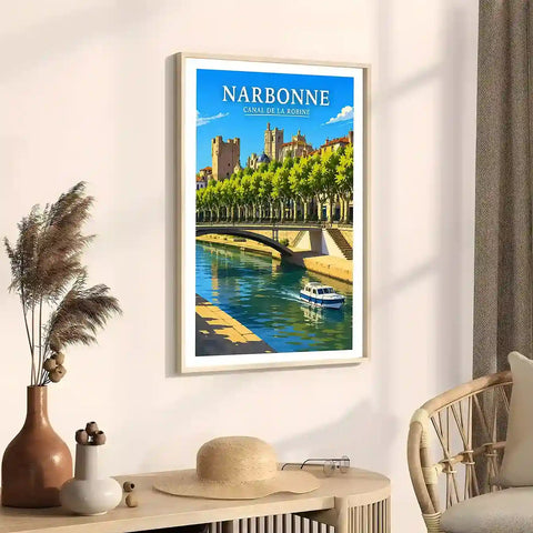 Affiche - Narbonne - Canal de la Robine - affiche narbonne