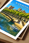 Affiche - Narbonne - Canal de la Robine - affiche narbonne