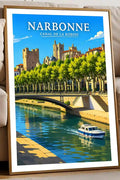 Affiche - Narbonne - Canal de la Robine - affiche narbonne