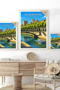 Affiche - Narbonne - Canal de la Robine - affiche narbonne