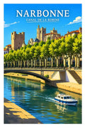 Affiche - Narbonne - Canal de la Robine - affiche narbonne