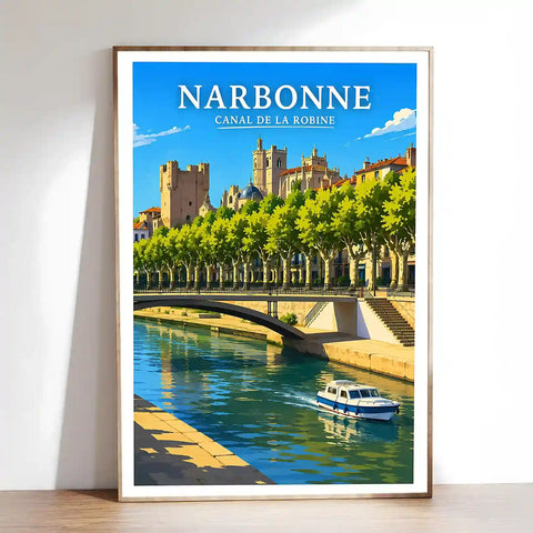 Affiche - Narbonne - Canal de la Robine - affiche narbonne