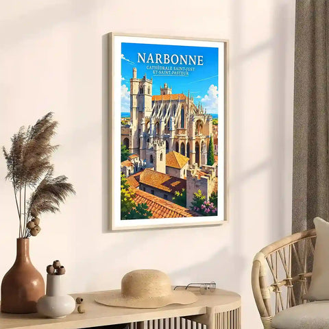 Affiche - Narbonne - Cathédrale Saint-Just et Saint-Pasteur