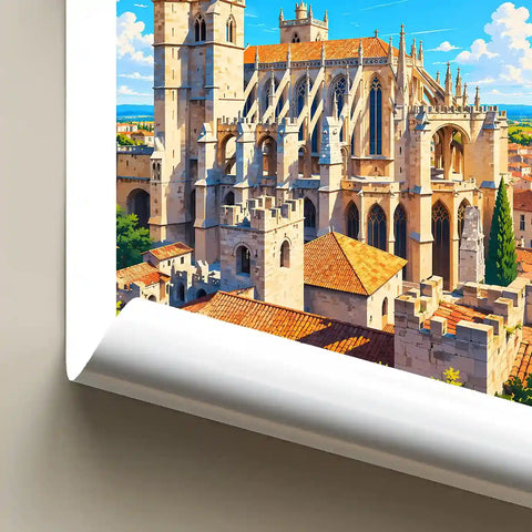 Affiche - Narbonne - Cathédrale Saint-Just et Saint-Pasteur