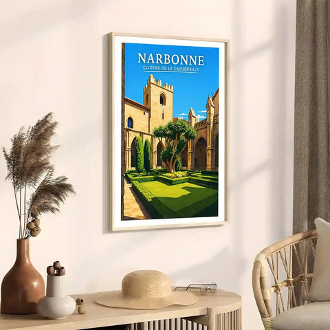 Affiche - Narbonne - Cloître de la Cathédrale - affiche narbonne