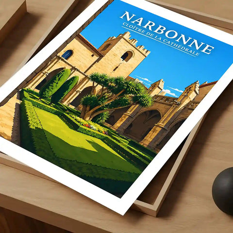 Affiche - Narbonne - Cloître de la Cathédrale - affiche narbonne