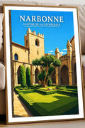 Affiche - Narbonne - Cloître de la Cathédrale - affiche narbonne