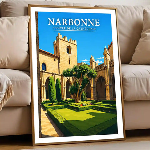 Affiche - Narbonne - Cloître de la Cathédrale - affiche narbonne