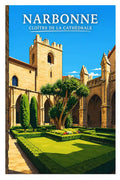Affiche - Narbonne - Cloître de la Cathédrale - affiche narbonne