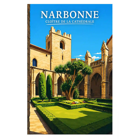 Affiche - Narbonne - Cloître de la Cathédrale