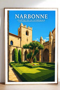 Affiche - Narbonne - Cloître de la Cathédrale - affiche narbonne