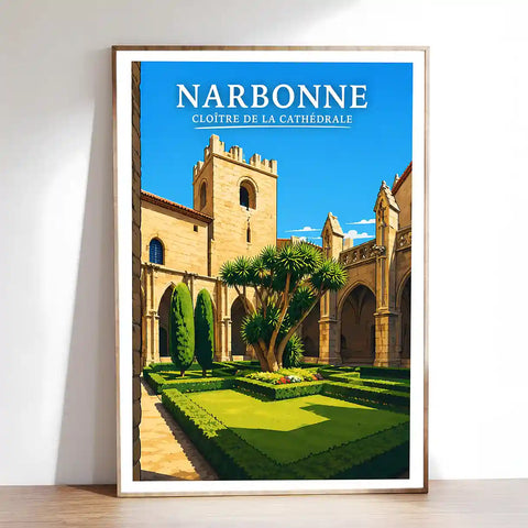 Affiche - Narbonne - Cloître de la Cathédrale - affiche narbonne