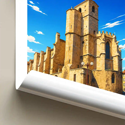 Affiche - Narbonne - Église Notre-Dame-de-Lamourguier - affiche narbonne