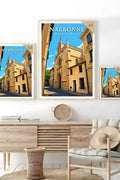 Affiche - Narbonne - Église Saint-Sébastien - affiche narbonne