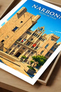 Affiche - Narbonne - Hôtel de Ville - affiche narbonne