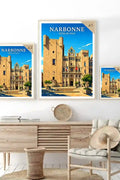 Affiche - Narbonne - Hôtel de Ville - affiche narbonne