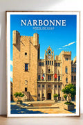 Affiche - Narbonne - Hôtel de Ville - affiche narbonne
