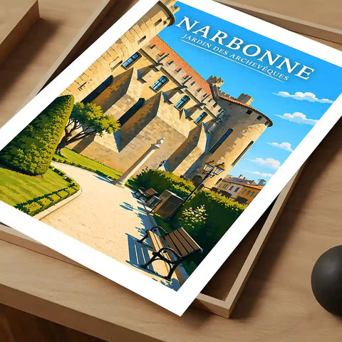 Affiche - Narbonne - Jardins des Archevêques