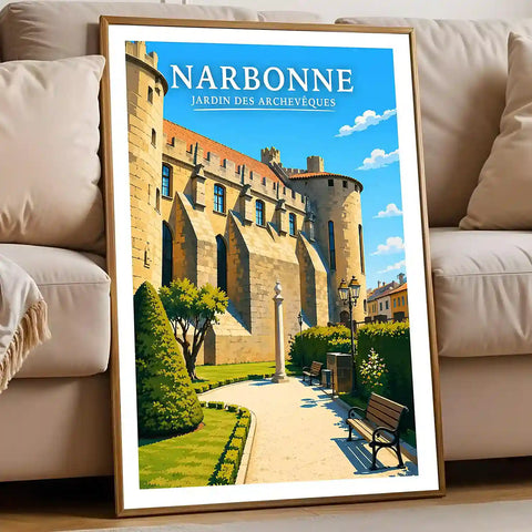 Affiche - Narbonne - Jardins des Archevêques