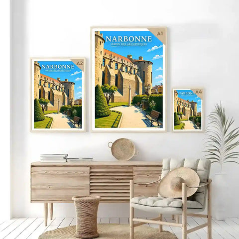 Affiche - Narbonne - Jardins des Archevêques