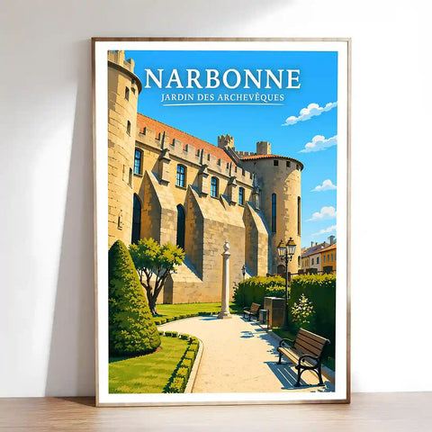 Affiche - Narbonne - Jardins des Archevêques