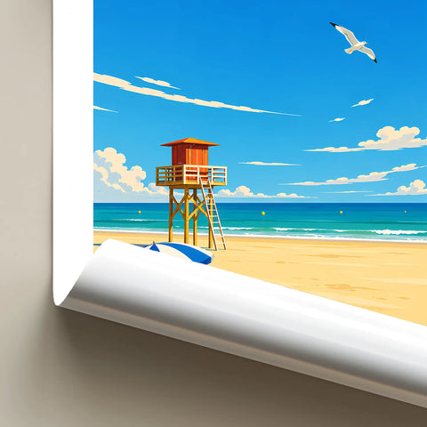 Affiche - Narbonne - La Plage