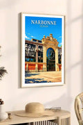 Affiche - Narbonne - Les Halles - affiche narbonne