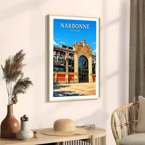 Affiche - Narbonne - Les Halles - affiche narbonne