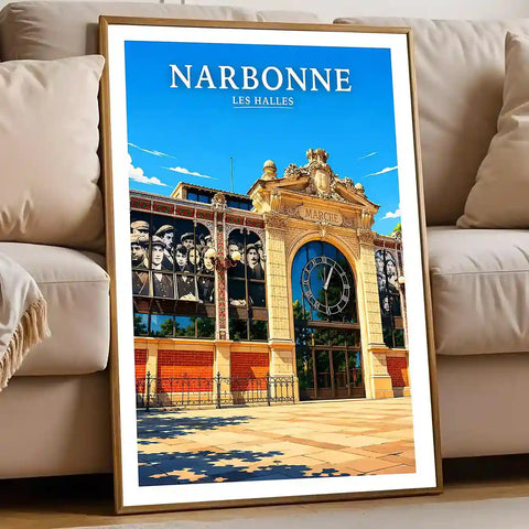 Affiche - Narbonne - Les Halles - affiche narbonne