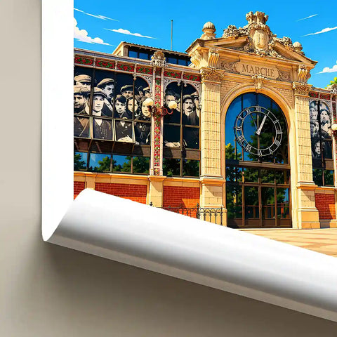 Affiche - Narbonne - Les Halles - affiche narbonne