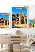Affiche - Narbonne - Les Halles - affiche narbonne