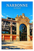 Affiche - Narbonne - Les Halles - affiche narbonne