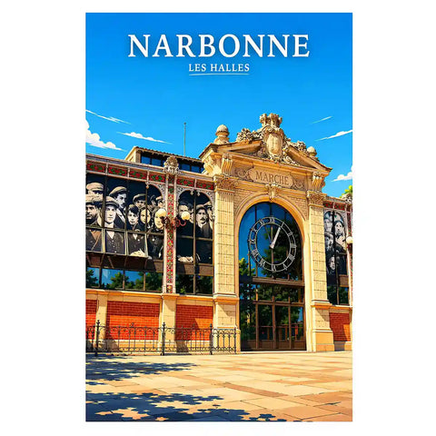 Affiche - Narbonne - Les Halles