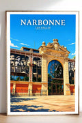 Affiche - Narbonne - Les Halles - affiche narbonne