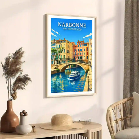 Affiche - Narbonne - Pont des Marchands