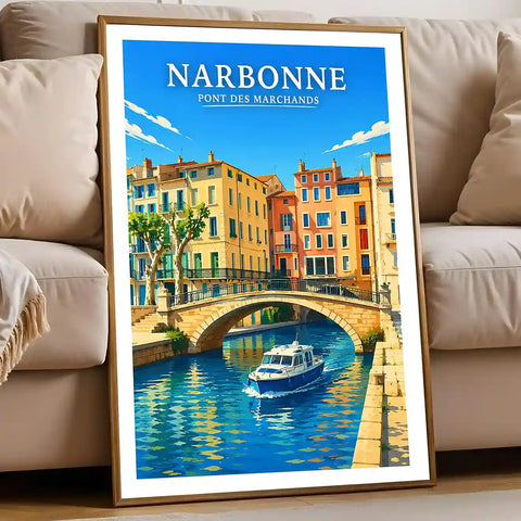 Affiche - Narbonne - Pont des Marchands