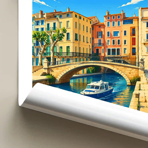 Affiche - Narbonne - Pont des Marchands