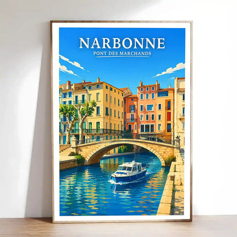 Affiche - Narbonne - Pont des Marchands