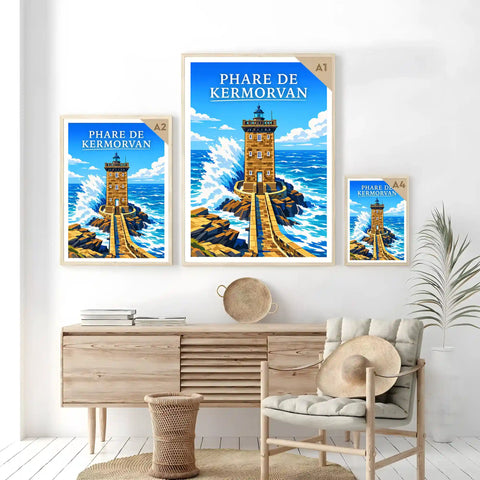 Affiche - Phare de Kermorvan