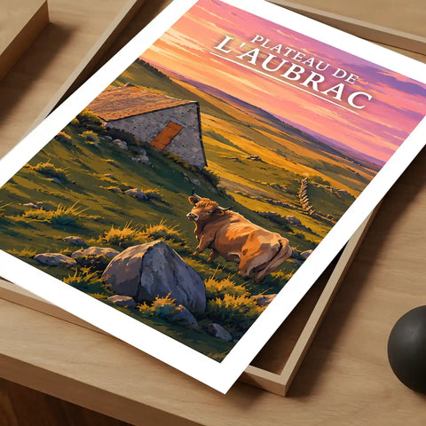 Affiche - Plateau de l'Aubrac